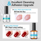 BORN PRETTY Nail Prep Dehydrator & Acid-Free Bond Primer Kit