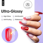 GELLEN Crystal Gel Top Coat – Ultra Glossy, 28+ Days Long-Lasting Shine