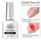 BORN PRETTY Peel Off Base Gel & Super Top Coat – Soak-Off Gel Polish System
