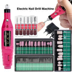Portable Electric Nail Drill Set – USB Manicure & Pedicure Filing Machine with Bits