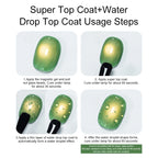 MEET ACROSS 3D Clear Water Drop Top Coat – Crystal No-Wipe Nail Gel