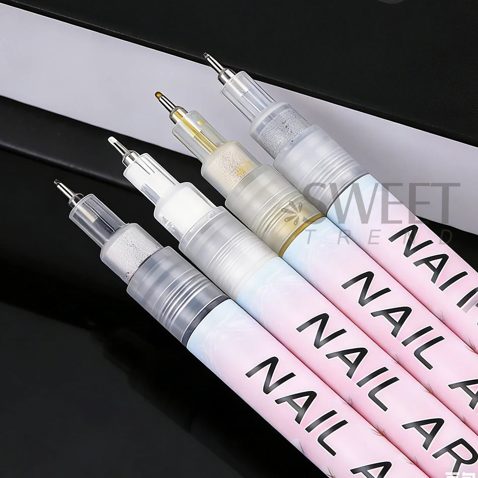 Graffiti Nail Pen 0.5mm – Black, White, Gold & Silver Detail Marker