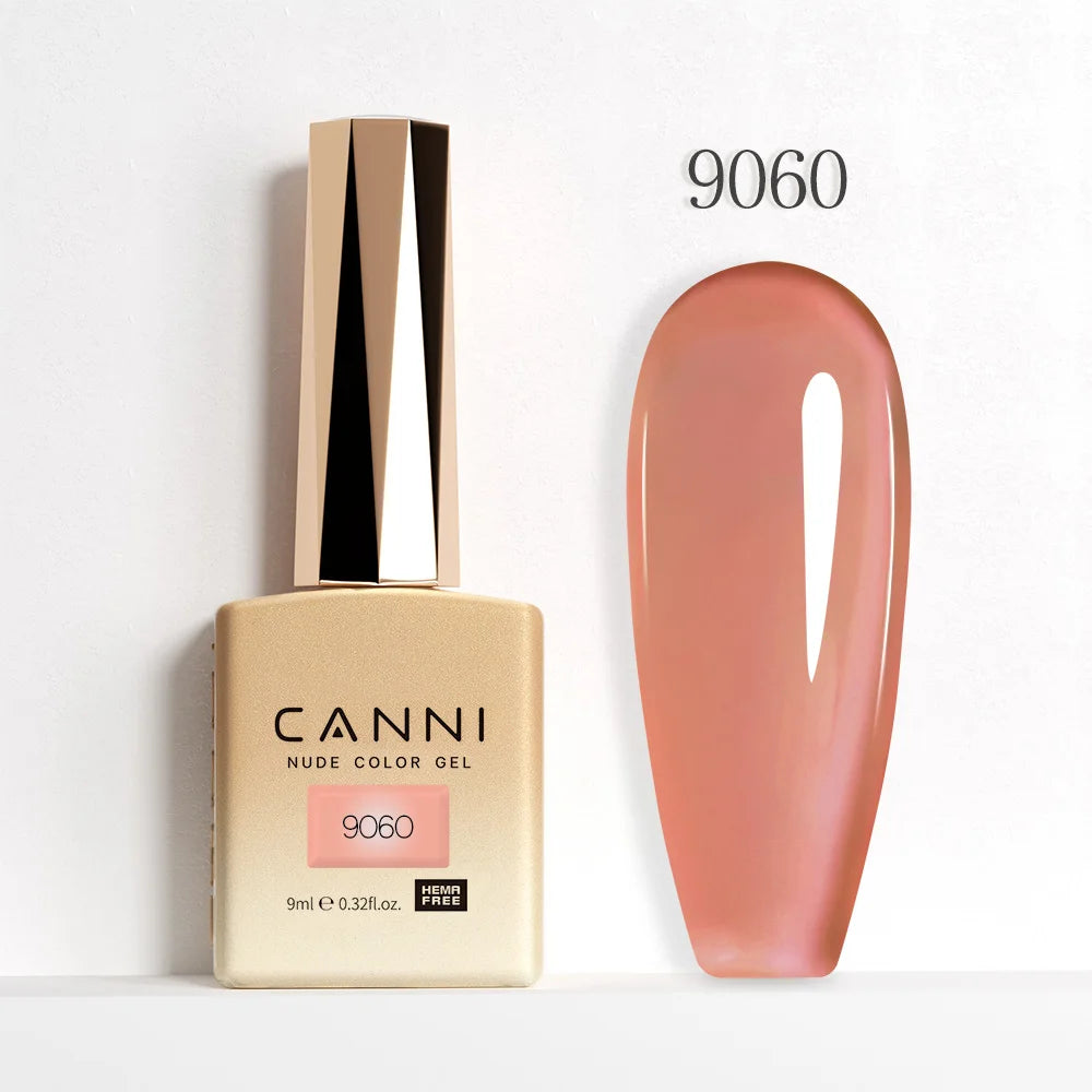 CANNI 9ml Gel Nail Polish 144Colors HEMA/TPO FREE Gorgeous Color Full Coverage Soak Off UV LED Semi Permanent Gel Varnish  Nails