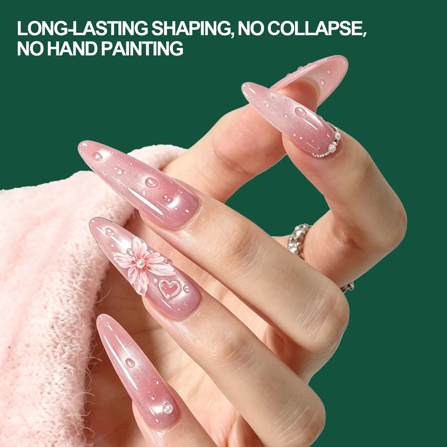 Nailpop Water Droplet Top Coat – HEMA/TPO-Free 3D No-Wipe Gel