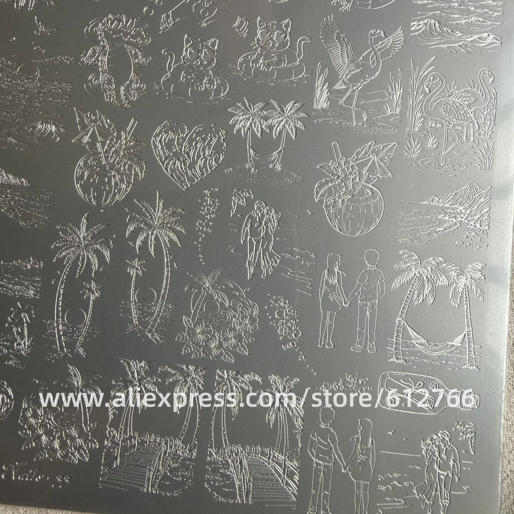 XMQ Summer & Holiday Nail Stamping Plate – Seasonal Image Template