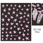 Water Transfer Nail Stickers – Summer Inscription & Ribbon Decals