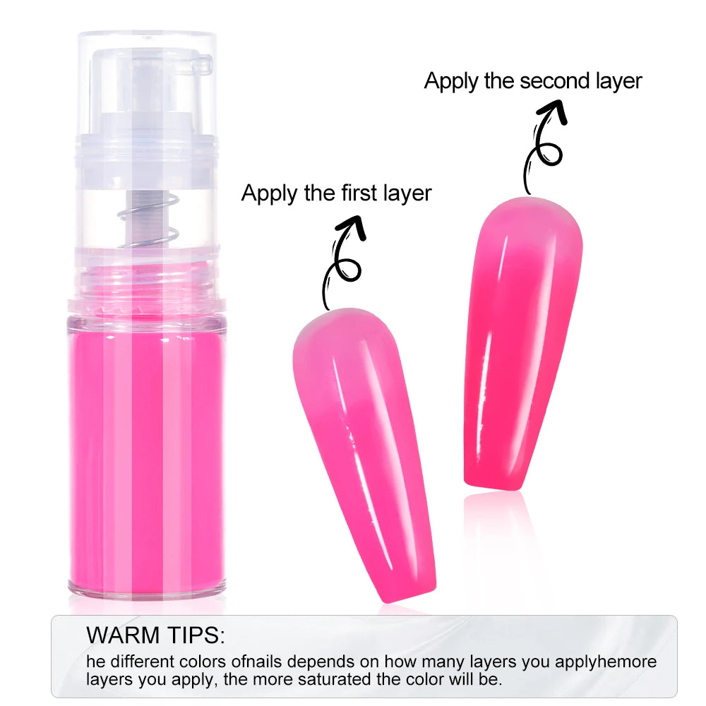 12styles Nail Art Spray Powder Color Gradient Ombre Spray For Nail Create A Few Seconds To Achieve A Gradient Effect Pigment|