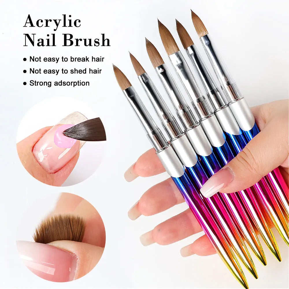 Kolinsky Nail Brush – 3D Acrylic Carving & Gel Liner Drawing Pen