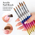 Kolinsky Nail Brush – 3D Acrylic Carving & Gel Liner Drawing Pen