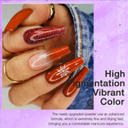 Multi-Color Dip Powder – Sparkling Air-Dry Nail Glitter for French Manicures