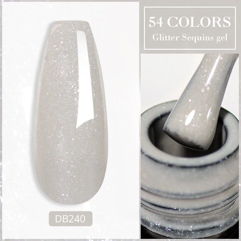 Mtssii Glitter Sequins Gel Nail Polish – Sparkling Soak-Off UV/LED Gel