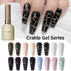 RSNAIL Crackle Gel Nail Polish – Natural Dry Marble Cracking Effect