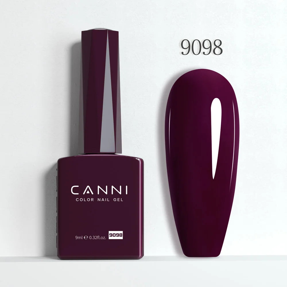 CANNI 9ml Gel Nail Polish 144Colors HEMA/TPO FREE Gorgeous Color Full Coverage Soak Off UV LED Semi Permanent Gel Varnish  Nails