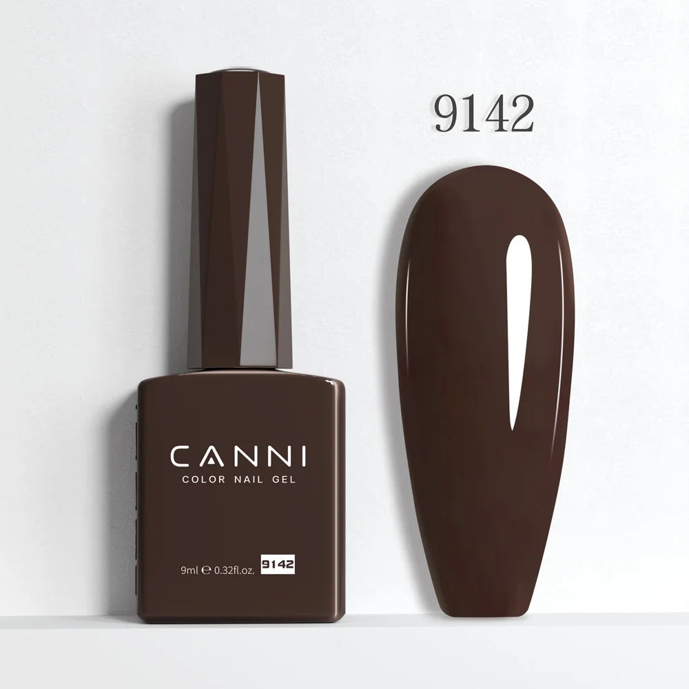 CANNI 9ml Gel Nail Polish 144Colors HEMA/TPO FREE Gorgeous Color Full Coverage Soak Off UV LED Semi Permanent Gel Varnish  Nails