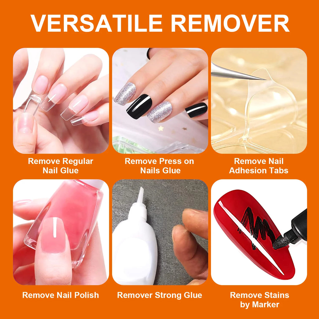 3-Pack Nail Glue Remover for Press-On & Acrylic Nails
