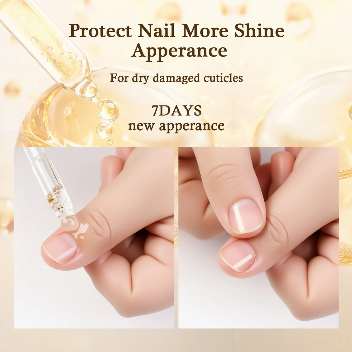 15ml 24K Gold Foil Cuticle Essence – Nail & Foot Nutrient Oil