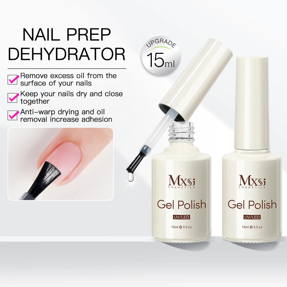 Mxsi Strong Base Coat & No-Wipe Top Coat – Self-Leveling French Manicure Gel