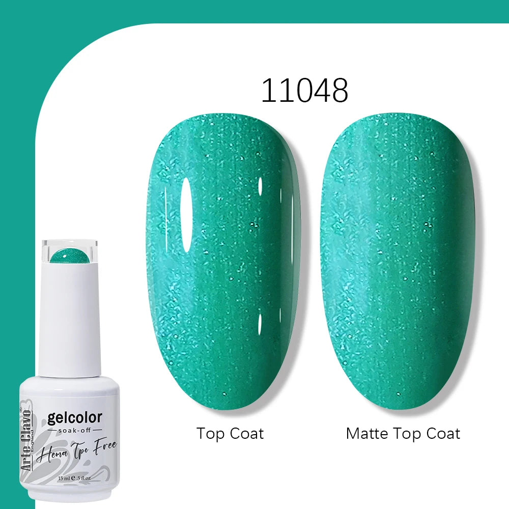 Arte Clavo Gel Nail Polish 400 Colors15ml Semi Permanent Gel Varnish Base Top Coat Nail Art Manicure Soak Off LED UV Salon Gel
