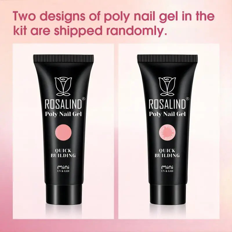 ROSALIND Glitter Sequin Poly Nail Gel – Quick Extension Crystal Builder Gel