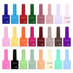 CANNI HEMA-Free Nail Gel Polish VIP Kit – Full Coverage Color & Diamond Top
