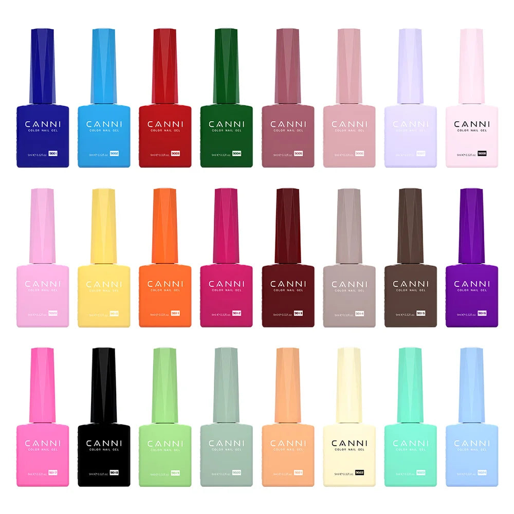 9ml CANNI Venalisa Hema Free Semi Permanent Nail Gel Polish Full Coverage Color Gel Varnish Long Lasting Diamond Tempered Top