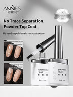 2-in-1 Matte Gel Top Coat – Chrome Powder Detail Base & Matte Finish