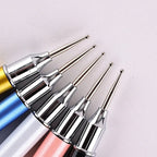 Dual-Ended Rhinestone Picker Pen – Wax Dotting Tool with 2 Replaceable Heads