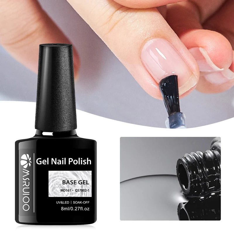 MSRUIOO Base Gel & No-Wipe Top Coat Set – Design Enhancer Duo