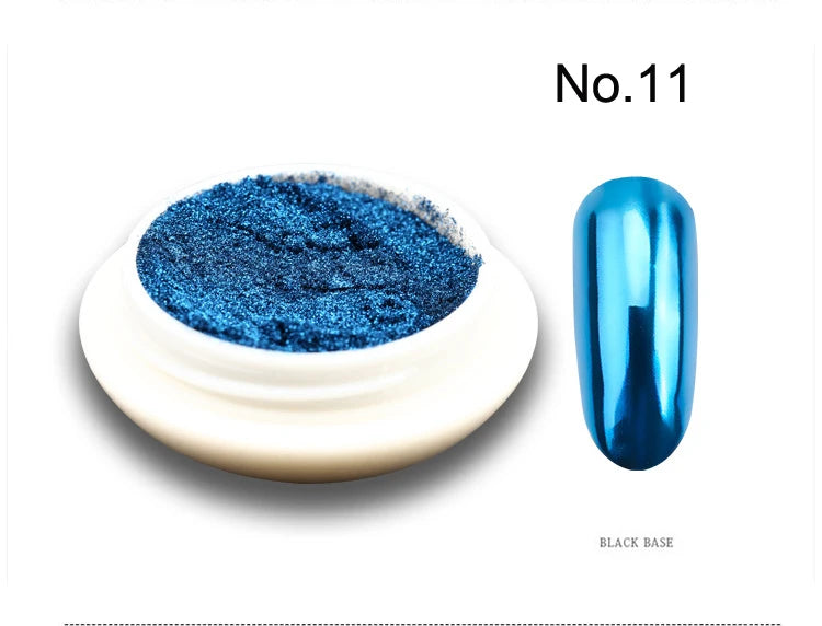 Chrome Mirror Nail Glitter Powder – Sparkly Shimmer Metallic Pigment