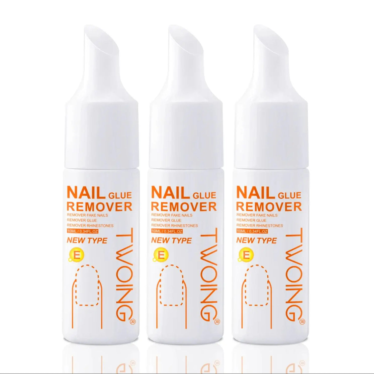 Nail Glue Remover 3-Pack for Acrylics, Press-Ons & Rhinestones