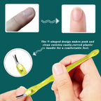 Cuticle Trimmer Dead Skin Fork – Stainless Steel Nail Cleaning Tool, 100 Pieces