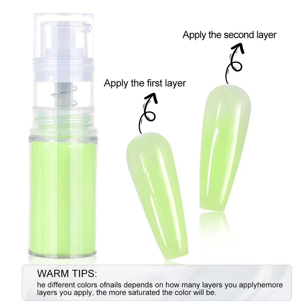 12styles Nail Art Spray Powder Color Gradient Ombre Spray For Nail Create A Few Seconds To Achieve A Gradient Effect Pigment|