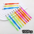 Cuticle Trimmer Dead Skin Fork – Stainless Steel Nail Cleaning Tool, 100 Pieces