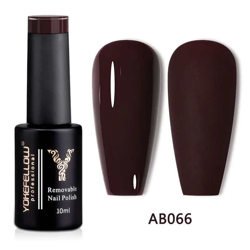 YOKEFELLOW 10ML Glow in the Dark Gel Nail Polish Luminous Neon Gel Polish Summer Semi Permanent Soak Off Nail Art UV Varnish