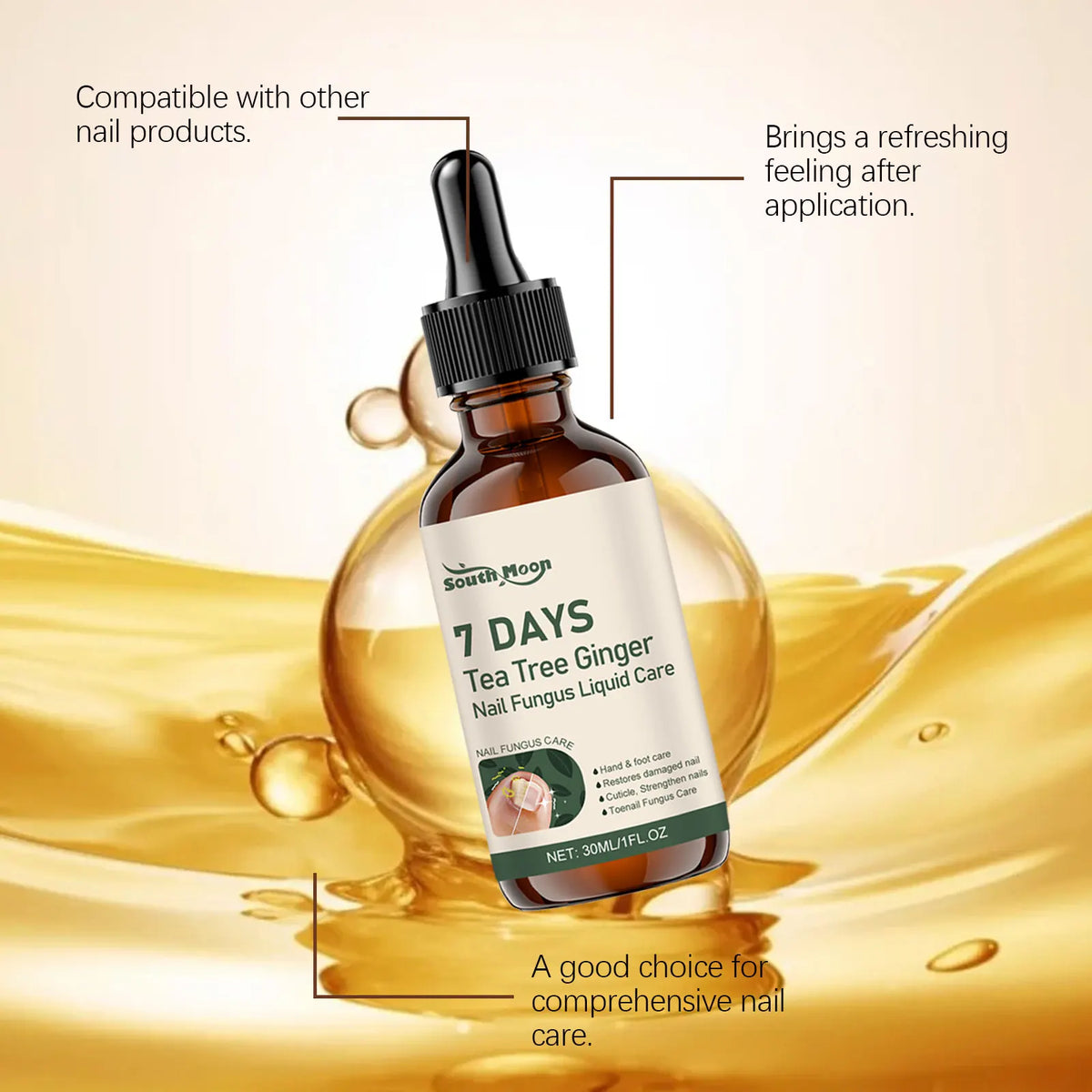 7-Day Nail Strengthening Oil – Care Oil for Uneven & Discolored Nails, 30ml