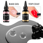 Mtssii Base Gel & No-Wipe Top Coat Kit – 30ml DIY Nail Art Set