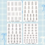 Geometric French Nail Guide Stickers – Curve & Straight Striping Tape, 2–20 Sheets