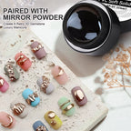 BORN PRETTY PVC Soft Solid Gel Polish – Clear 3D Sculpting & Mirror Powder Gel