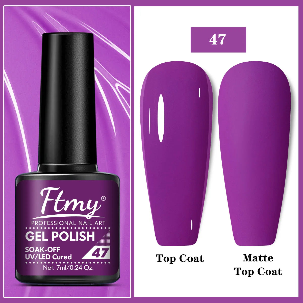 1pcs Colors Bright and Vibrant Gel Nail Polish - Perfect for Spring and Summer Manicures - UV/LED Soak Off Varnish for DIY Nail