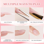 HL Clear Nail Extension Gel – Non-Yellowing Self-Leveling Builder Gel