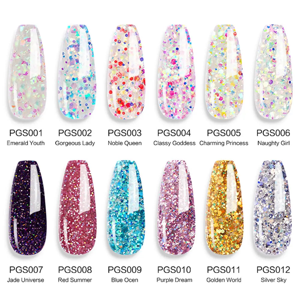 LIMEGIRL Camouflage UV Builder Poly Gel – Soak-Off Nail Extension Gel, 24 Colors, 30ml