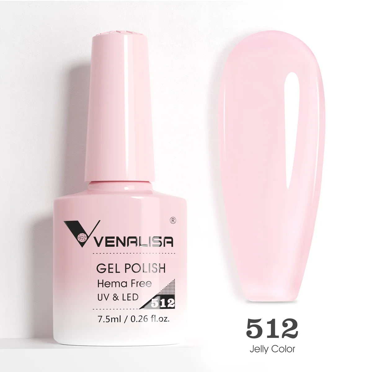 VENALISA 7.5ml Nail Gel Polish VIP5 HEMA Free Semi Permanent Soak off UV LED Nail Gel Varnish Full Coverage Nail Gel Lacquer