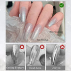 RS NAIL Moonlight White Glitter Powder – Sparkling Chrome Nail Dust