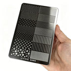 Kawaii Polka Dot Stripe Nail Stamping Plate – Wave Point Line Template