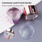 French Nail Art Stamper with Scraper – Clear Silicone Stamping Tool