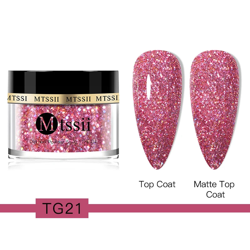 Mtssii 5g/10g Dipping Nail Powder Natural Dry For Manicure Nails Accessories No Need Lamp Cure Acrylic Powder Dipping System