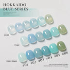 MIANEL Mint Mambo Series Gel Nail Polish – Ice-Clear Green & Blue Summer Colors