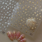 5D Hot Stamping Ocean Nail Stickers – Jellyfish, Shell & Starfish Tropical Decals