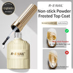 RS NAIL Russian Matte Top Coat – Frosted Non-Stick Powder Seal Gel