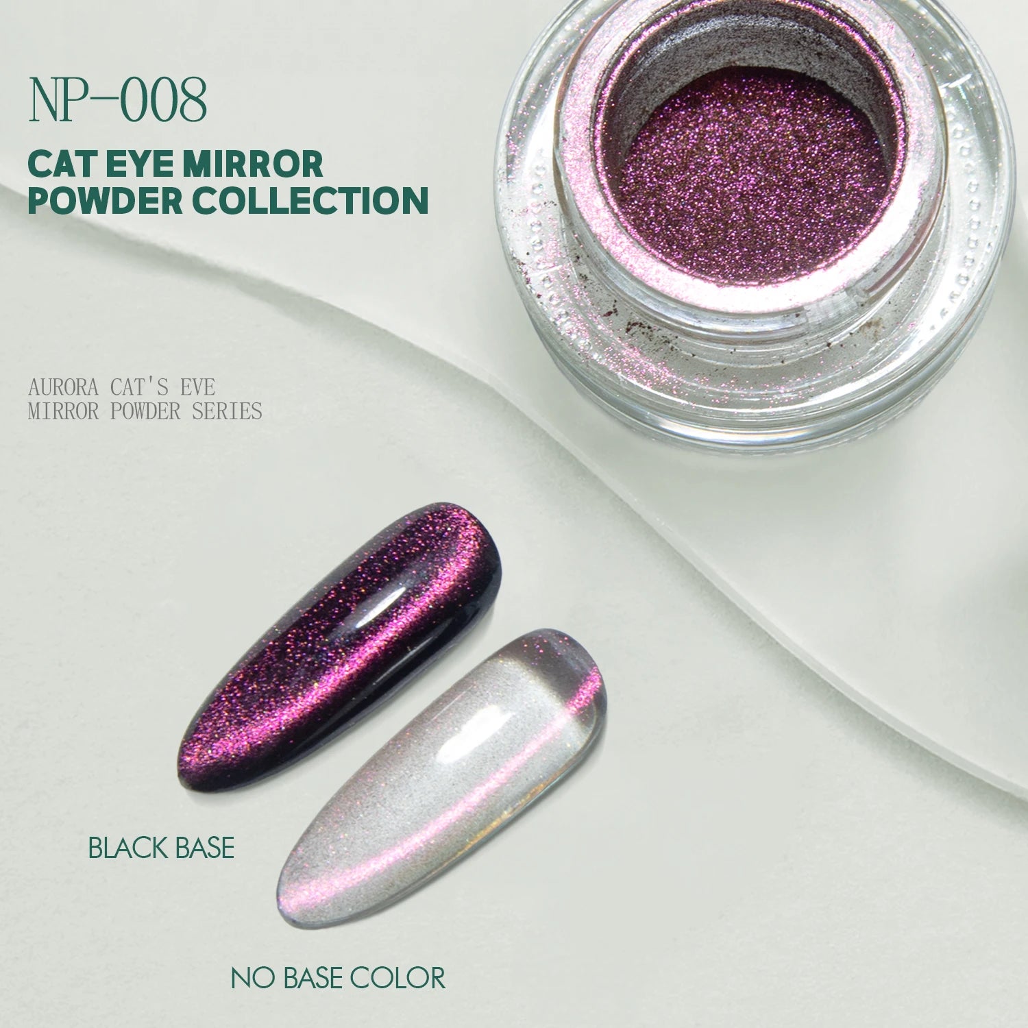 Nailpop  Metallic Cat Eye Nail Powder 10 Colors Magnetic Changing Glitter DIY Nail Art Decoration Glitter Nail Accessories 0.3g